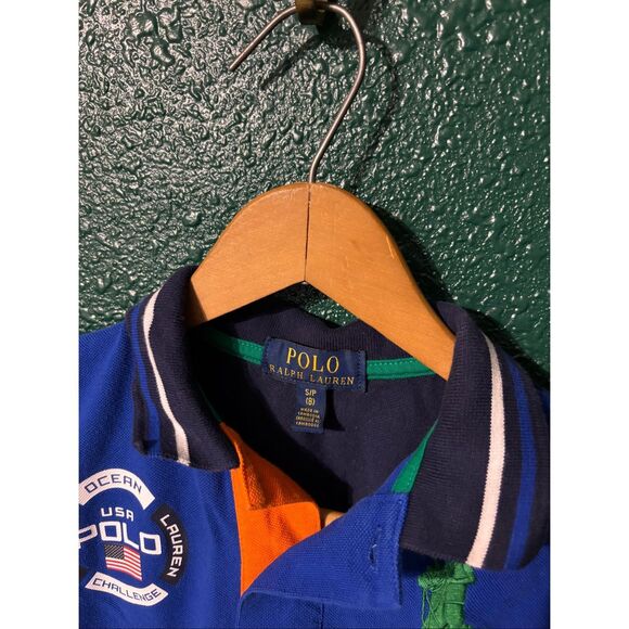 Polo Ralph Lauren Boys Ocean Challenge 3 Polo Sz 8/Small - Picture 3 of 3